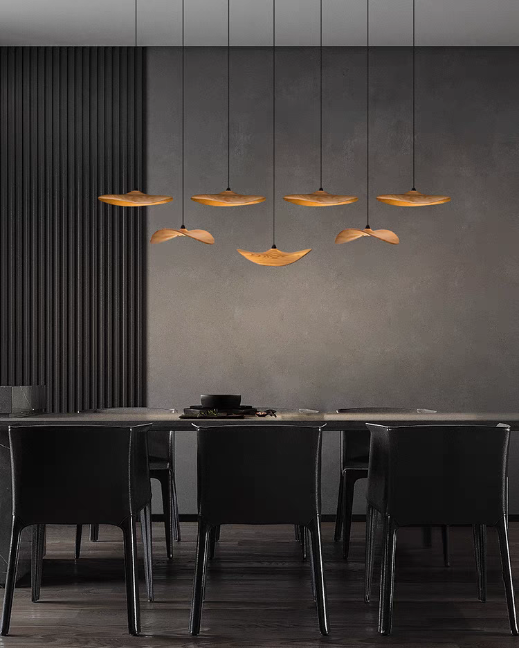 Wooden Shade Chandelier