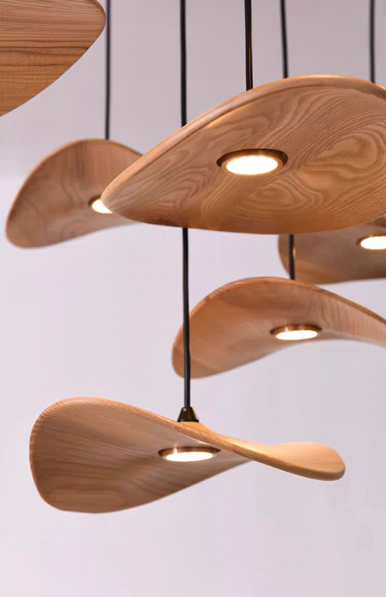 Wooden Shade Chandelier