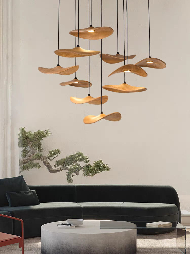 Wooden Shade Chandelier