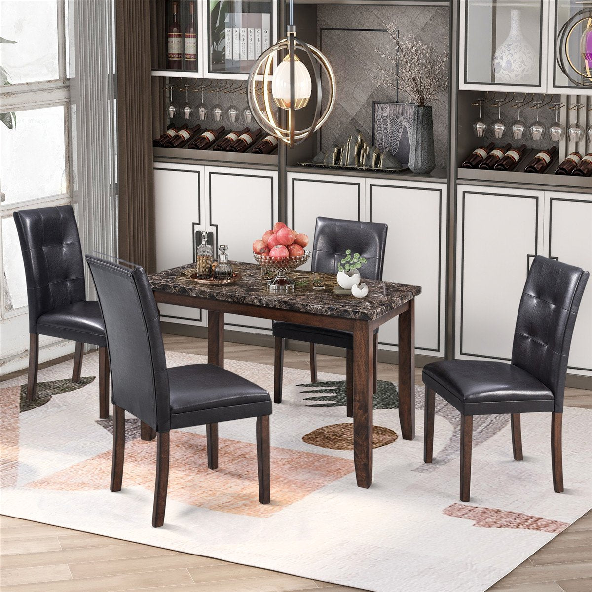 5-Piece Dining Set Table