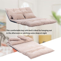 Thumbnail for Adjustable Foldable Modern Leisure Sofa Bed Video Gaming Sofa with Two Pillows