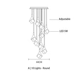 Angel Crystal Pendant Light | Staircase LED | Aurorae