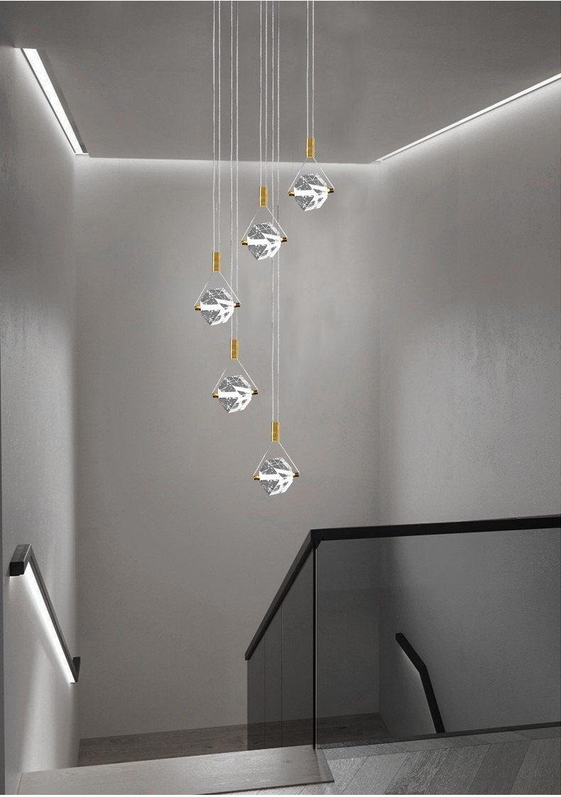 Angel Crystal Pendant Light | Staircase LED | Aurorae