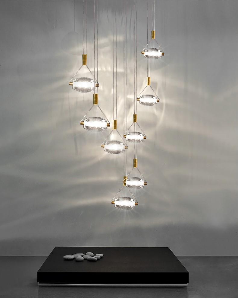 Angel Crystal Pendant Light | Staircase LED | Aurorae
