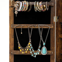 Thumbnail for Antique Jewelry Storage Mirror Cabinet With LED Lights