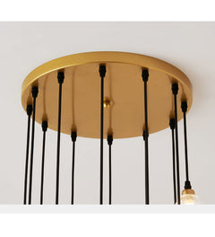 Chandelier stairs