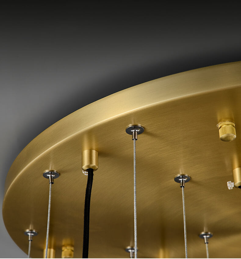 Grand Brass Chandelier | Extra Large Staircase LED | Aurorae