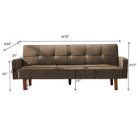 Thumbnail for Brown Sofa bed