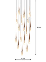 Cluster Iceberg Chandelier | Crystal Glass LED | Aurorae
