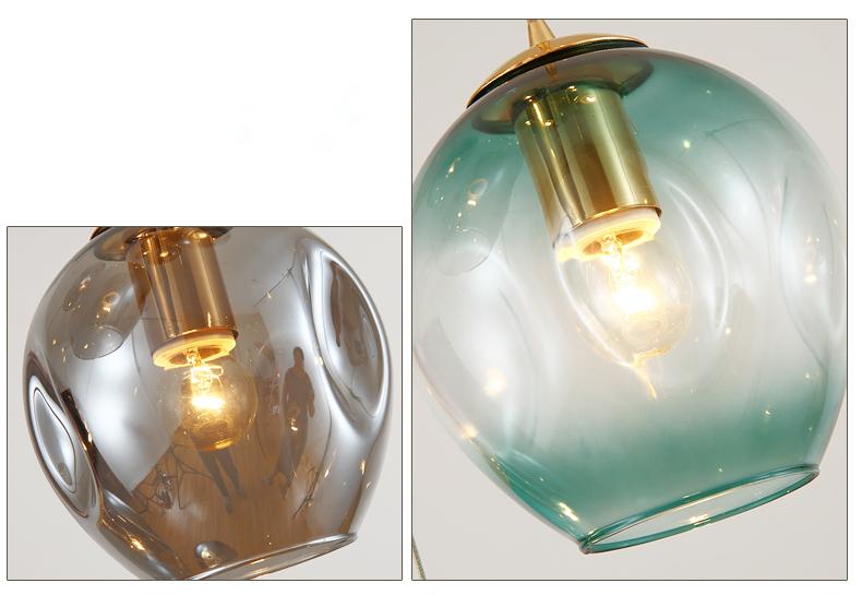 blown glass pendant lights for living room