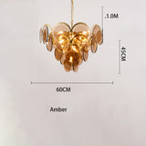 Creative Decoration Glass Chandelier | Brass LED | Aurorae