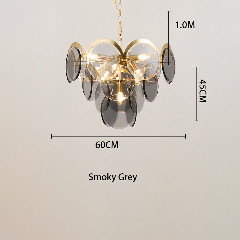 Creative Decoration Glass Chandelier | Brass LED | Aurorae