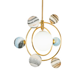 Designer Planet Chandelier | Glass Globe LED | Aurorae