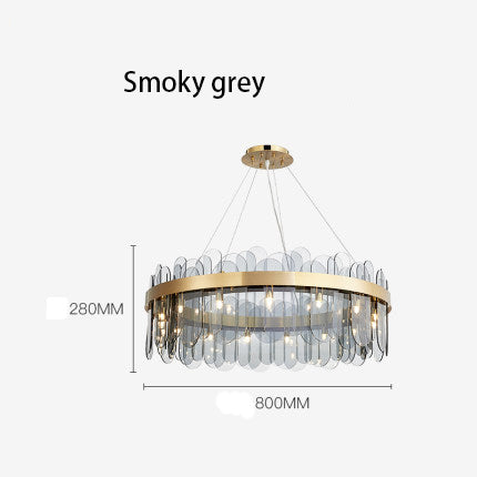 Crystal Glass Chandelier | Sea-Inspired Art LED | Aurorae