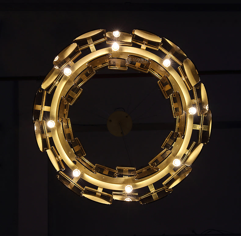 Crystal Glass Chandelier | Sea-Inspired Art LED | Aurorae