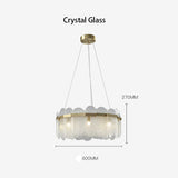 Crystal Glass Chandelier | Sea-Inspired Art LED | Aurorae