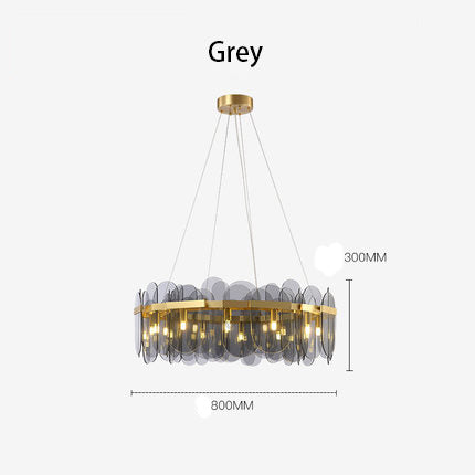 Crystal Glass Chandelier | Sea-Inspired Art LED | Aurorae