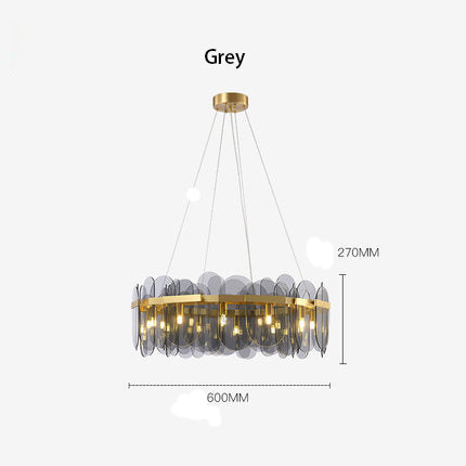 Crystal Glass Chandelier | Sea-Inspired Art LED | Aurorae