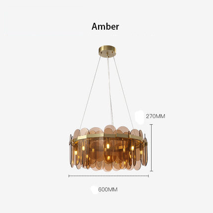 Crystal Glass Chandelier | Sea-Inspired Art LED | Aurorae