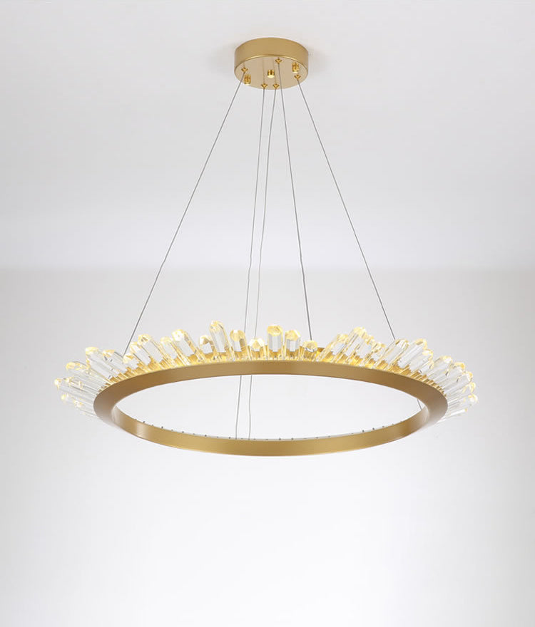 Modern Crystal Polygonal Chandelier | Geometric LED | Aurorae