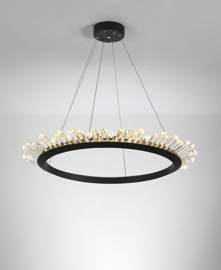 Modern Crystal Polygonal Chandelier | Geometric LED | Aurorae
