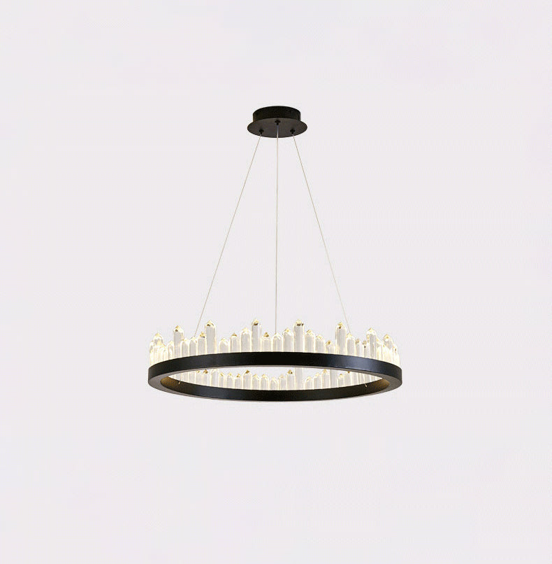Modern Crystal Polygonal Chandelier | Geometric LED | Aurorae