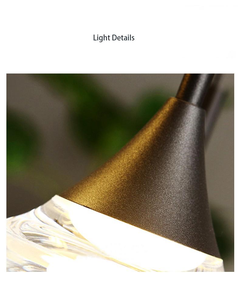 Spiral Glass Pendant Light | Chrome Staircase LED | Aurorae
