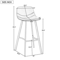 Thumbnail for Vintage Leatherier Height Bar Stools Dining Chairs
