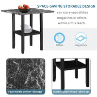 Thumbnail for 5 Piece Dining Set with Matching Chairs and Bottom Shelf
