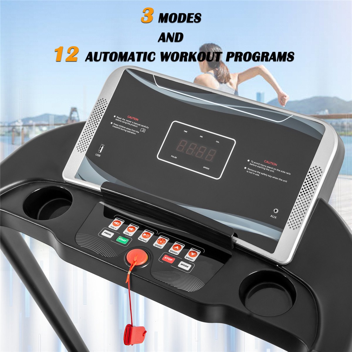 Electric Treadmill Motorized Running Machine