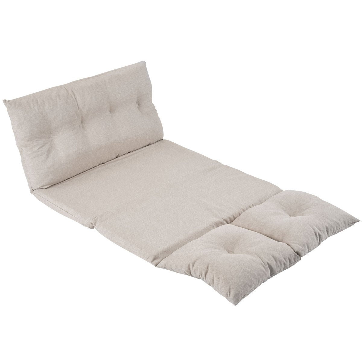 Fabric Chaise Lounge Folding Sofa