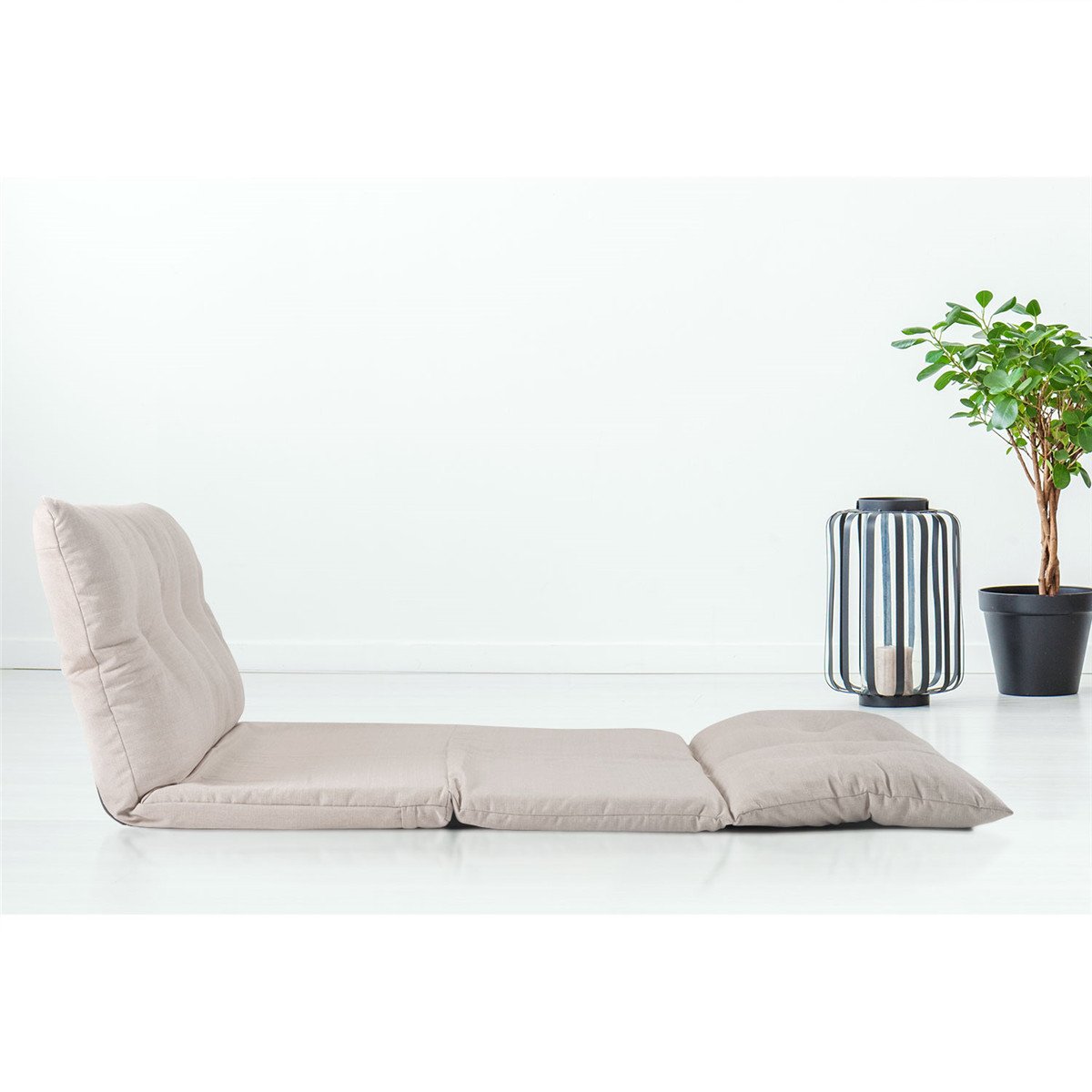 Fabric Chaise Lounge Folding Sofa