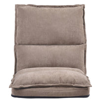Thumbnail for Fabric Upholstered Folding Lazy Sofa Chair Adjustable Floor Sofa Chair