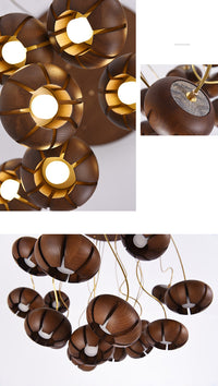 Thumbnail for Flower Wooden Chandelier Light Fixture