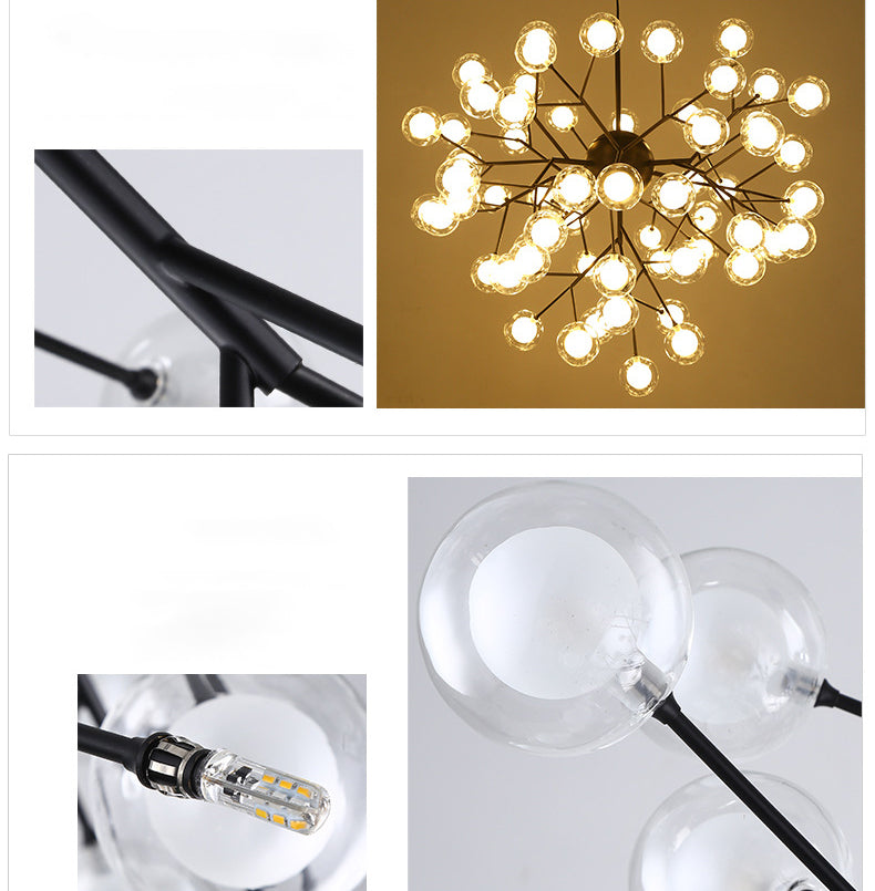 Glass Bubble Ball Tree Light | LED Branch | Aurorae