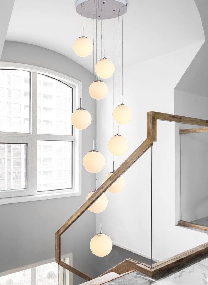 Stairway chandelier lighting