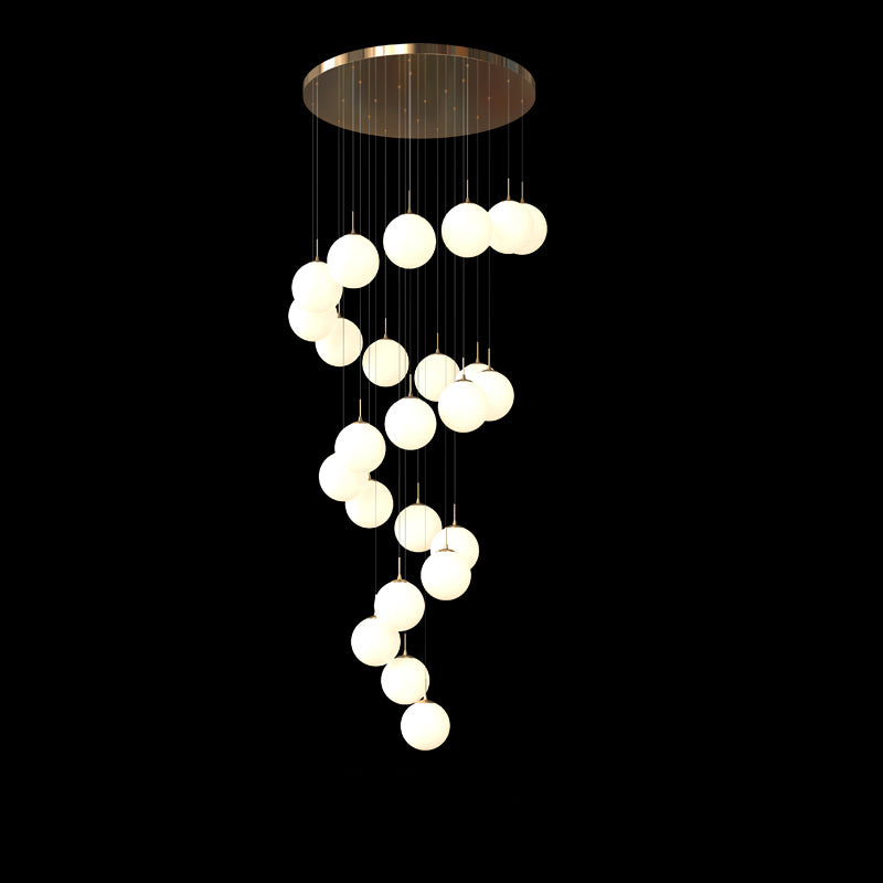 modern 2 story chandelier