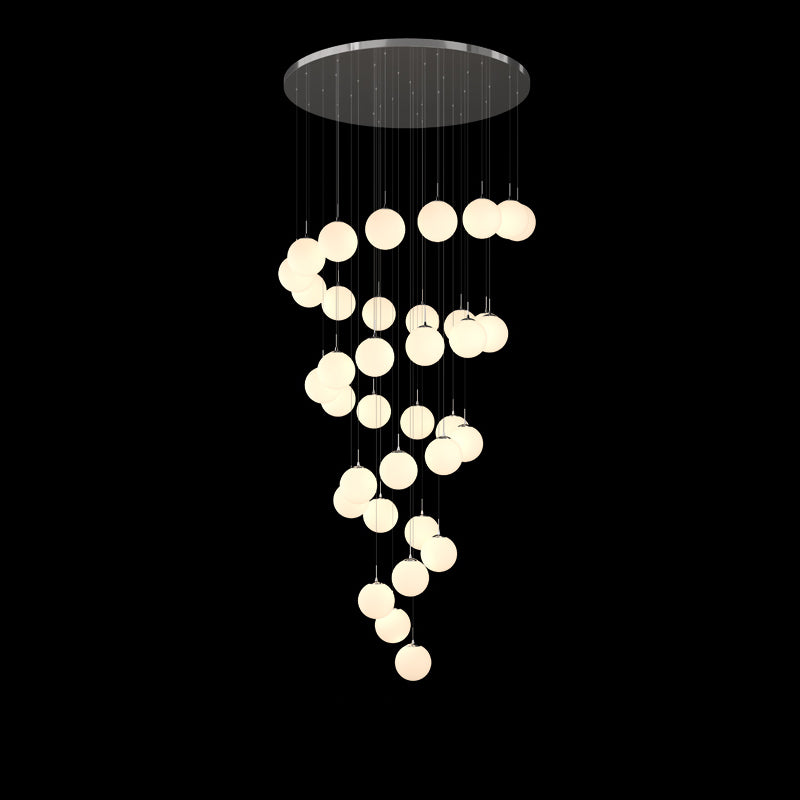 stairwell chandelier