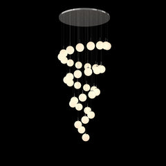 stairwell chandelier