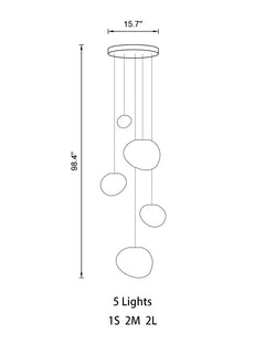 white pendant light fixture