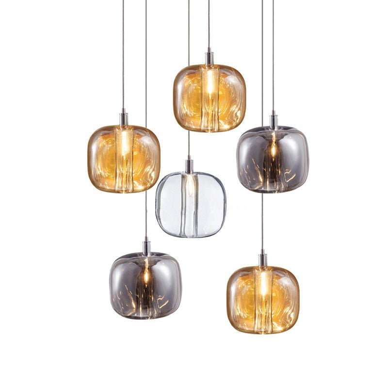 Gorgeous Glass Pendant Light | Organic Chrome LED | Aurorae