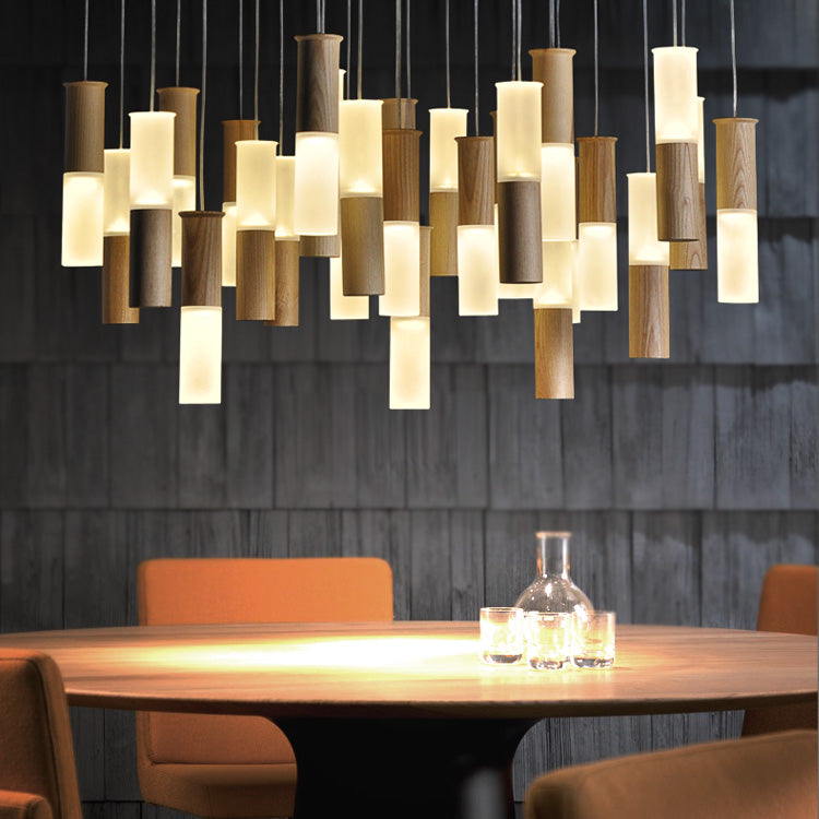 Grow Stick Pendant Light | Wooden LED Modern | Aurorae