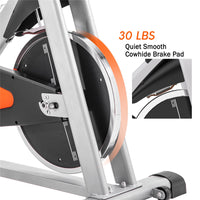 Thumbnail for Indoor Cycling Bike Stationary | Belt Driven Smooth Exercise Bike with Oversize Soft Saddle