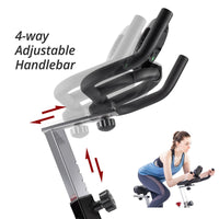 Thumbnail for Indoor Cycling Exercise Bike Belt Drive Stationary Bicycle