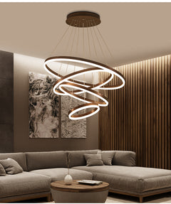 modern 2 story chandelier