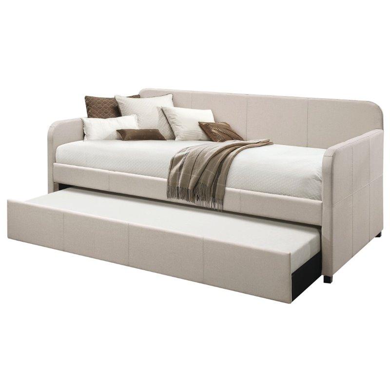 Jagger Daybed and Trundle Twin Size in Fog Fabric