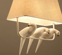 Thumbnail for Linen Art Bird Chandelier