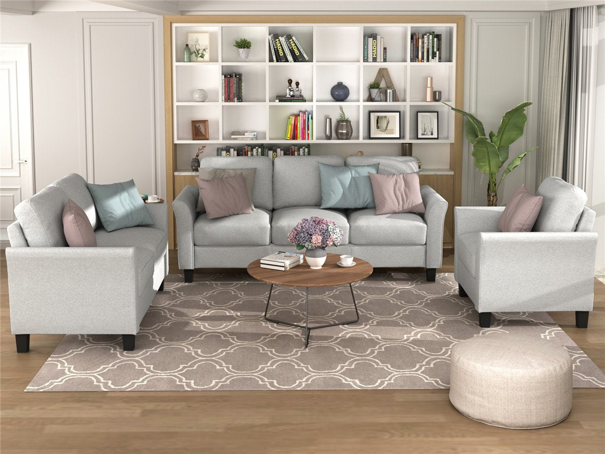 Living Room Sets Furniture Armrest Sofa Single Chair Sofa Loveseat Chair 3 Seat Sofa