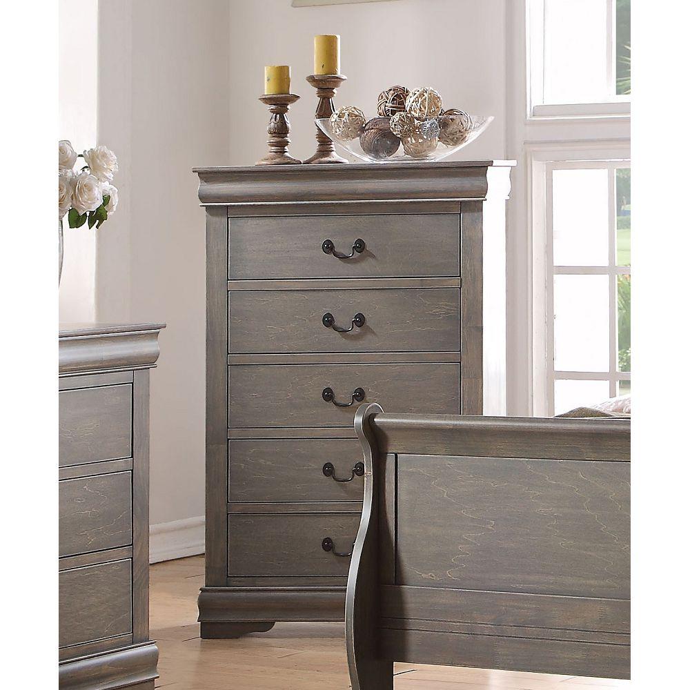 Louis Philippe Chest in Antique Gray