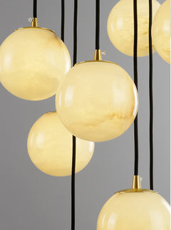 Staircase pendant lighting